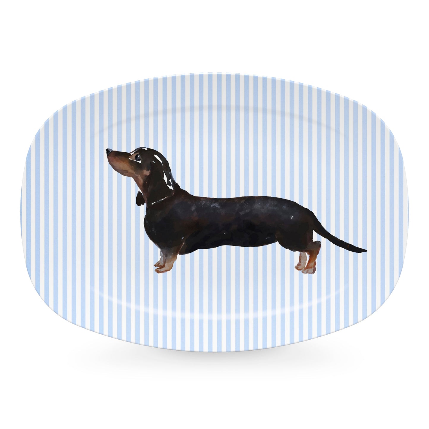 Best Friends Black & Tan Dachshund Platter