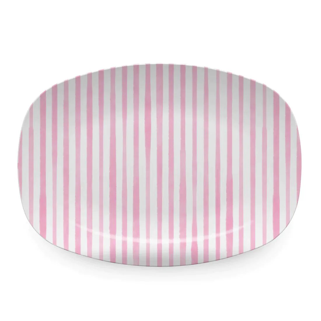 Pink Simple Stripes Platter