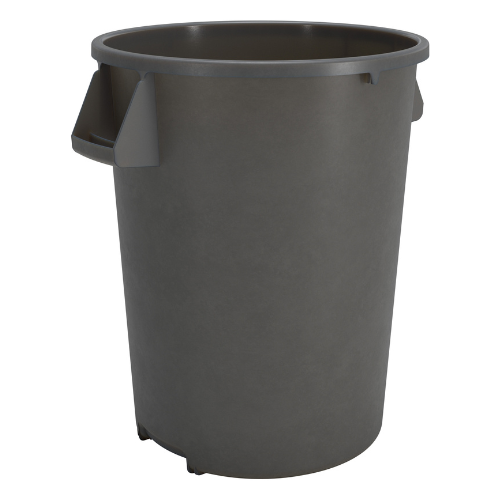 Carlisle 84102023 Bronco Round Waste Bin / Food Container, Gray, 20 gal.