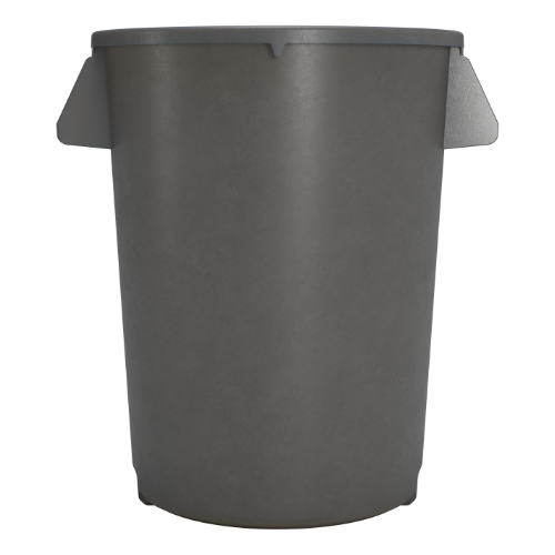 Carlisle 84102023 Bronco Round Waste Bin / Food Container, Gray, 20 gal.