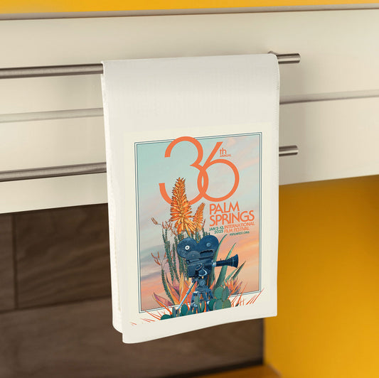 2025 Palm Springs Film Festival Poster Art Dishtowel