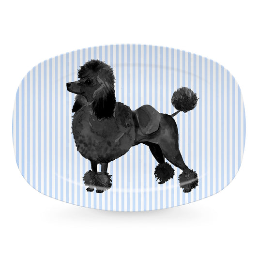 Best Friends Black Poodle Platter