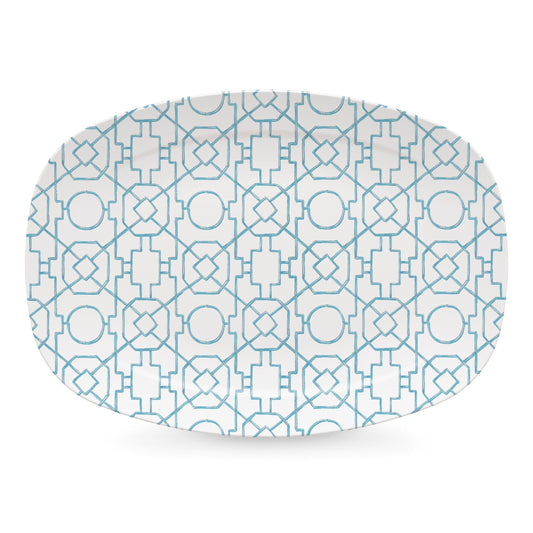 Aqua Trellis Platter
