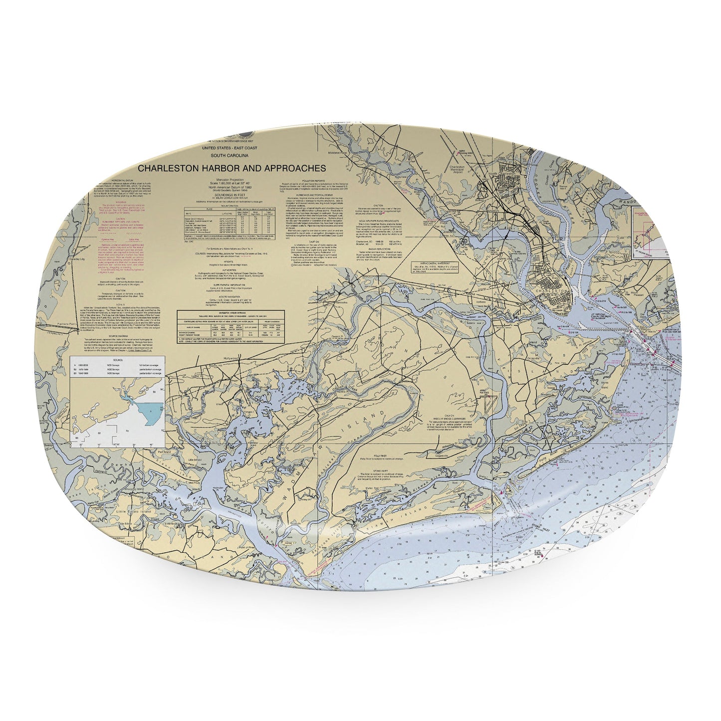 CHARLESTON Chart Platter